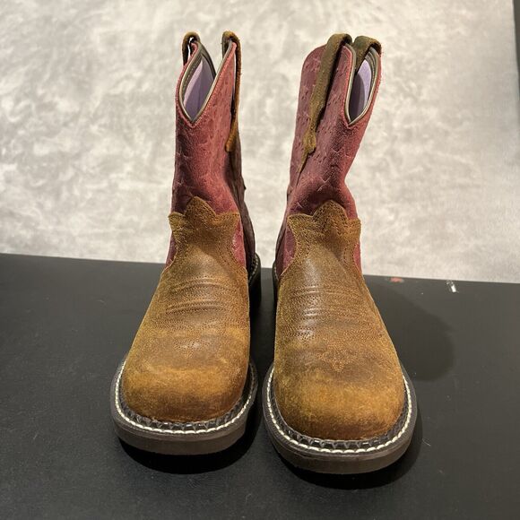 Ariat Fatbaby Heritage Trio Boots Women's 6 B Leather Western Cowboy Boots - Picture 2 of 10